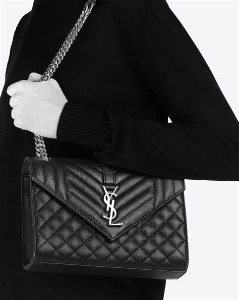 ysl envelope medium grain|ysl envelope medium chain bag.